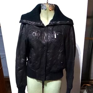Michael Kors Women's Black Leather Jacket